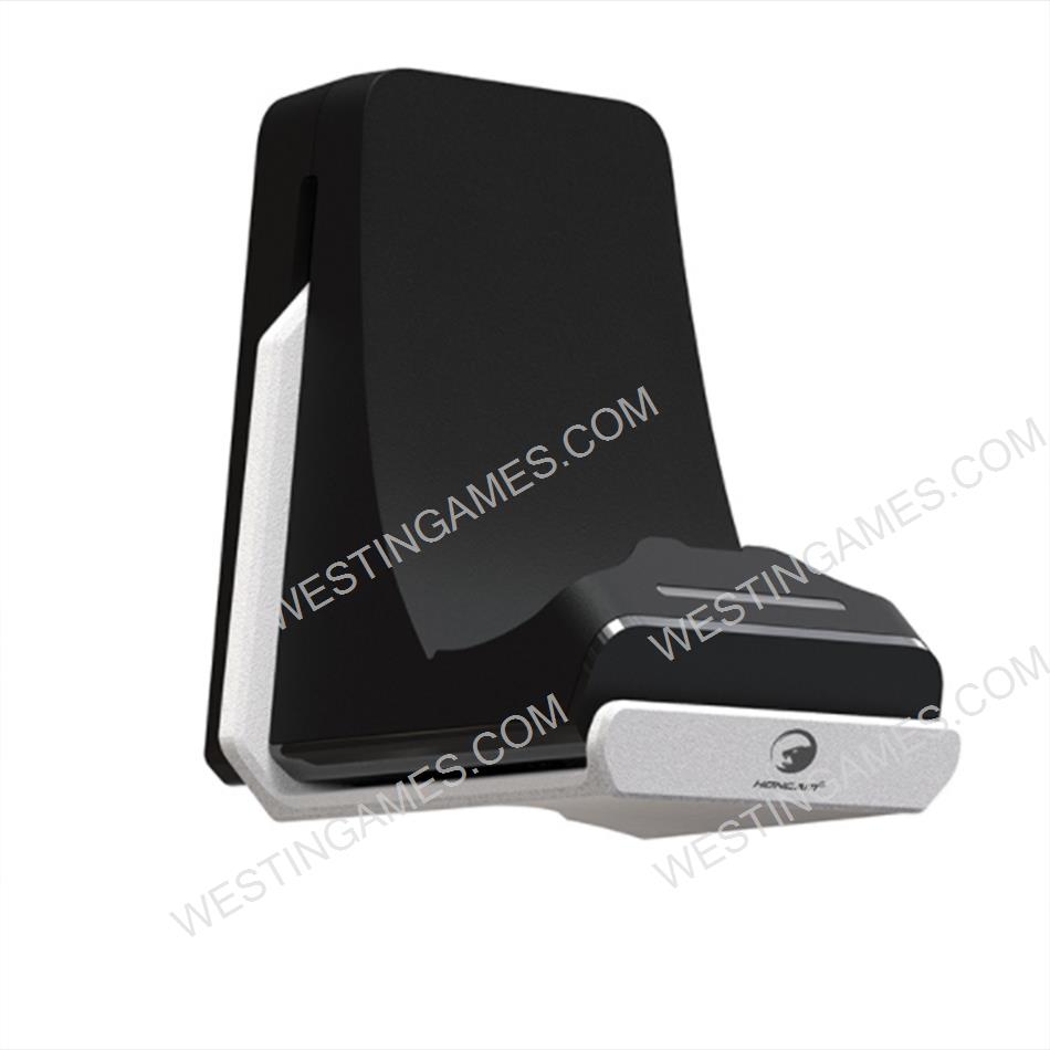 Retractable Controller Fast Charging Stand with Headphone Stand for PS5 White