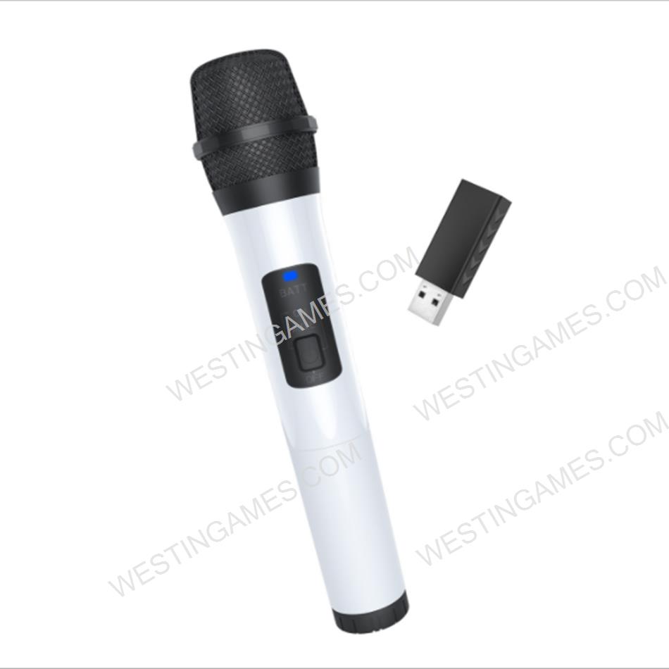 2.4G Wireless Karaoke Microphone with ON/OFF Swtich for PS4 PS5
