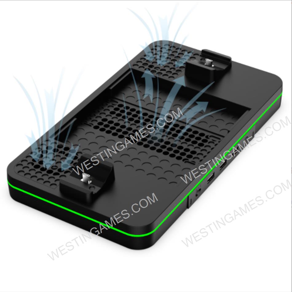 Multi-Funtion Cooling Stand with Controller Charging and RGB Light for XBOX Series S/X Console