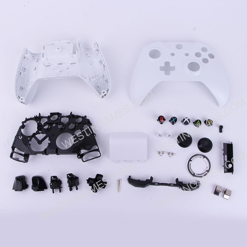 Full Housing Shell Case Replacement for XBOX ONE Slim Wireless Controller - White
