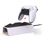 Dual Charging Fast Charger Dock Station with Breathing lamp for PS5 Controller White 02
