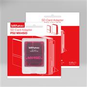 MX4SIO SIO2SD SD Card Adapter Transparent Reader Memory Card Program Game Card for PS2 Game Consoles Clear Red