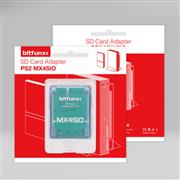 MX4SIO SIO2SD SD Card Adapter Transparent Reader Memory Card Program Game Card for PS2 Game Consoles Clear Blue
