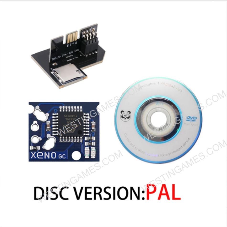 Gamecube NGC SD2SP2 PRO Card Reader for SD Load SDL Micro SD Card TF Card Adapter+XENO+CD Pal