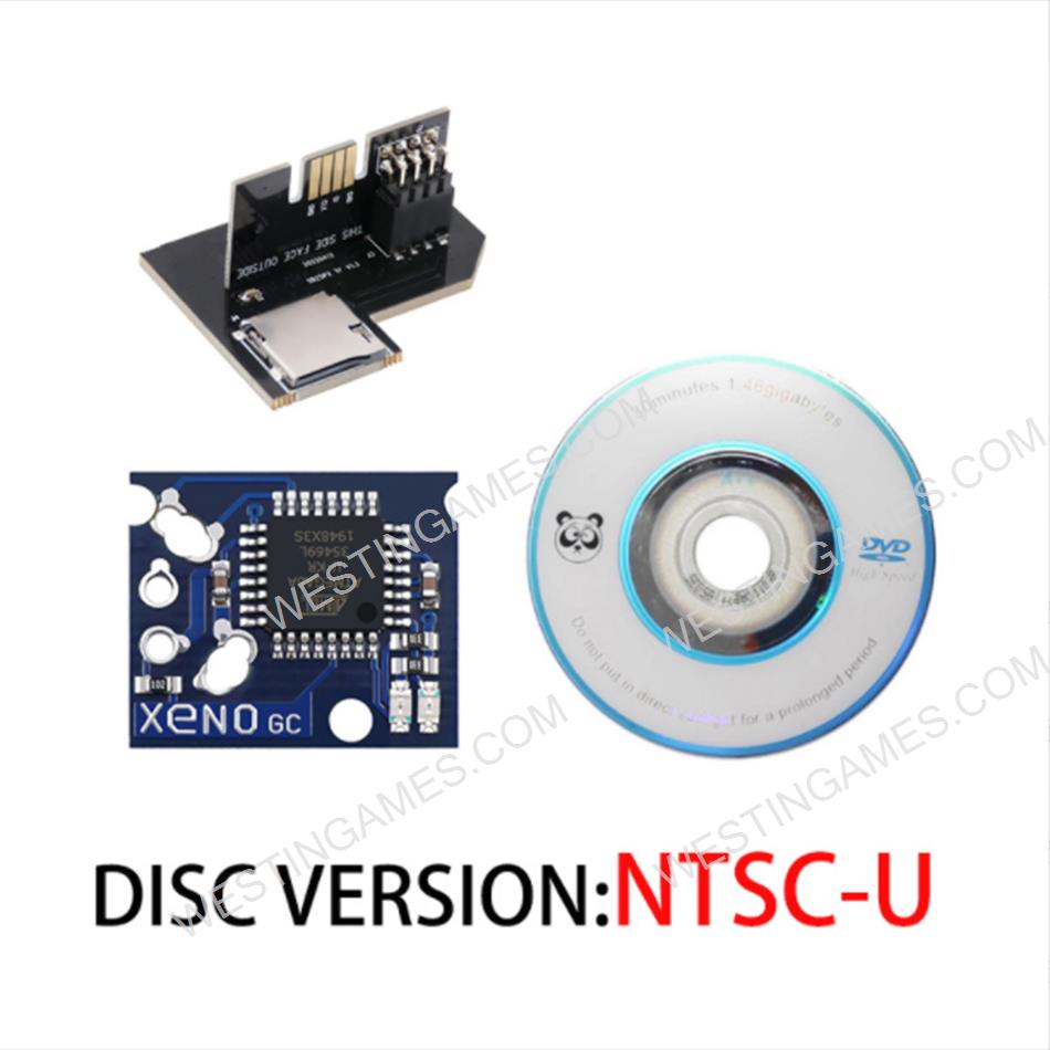 Gamecube NGC SD2SP2 PRO Card Reader for SD Load SDL Micro SD Card TF Card Adapter+XENO+CD NTSC-U