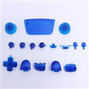 second generation Complete Key Button Accessoires Set Replacement for PS5 controller -transparent blue