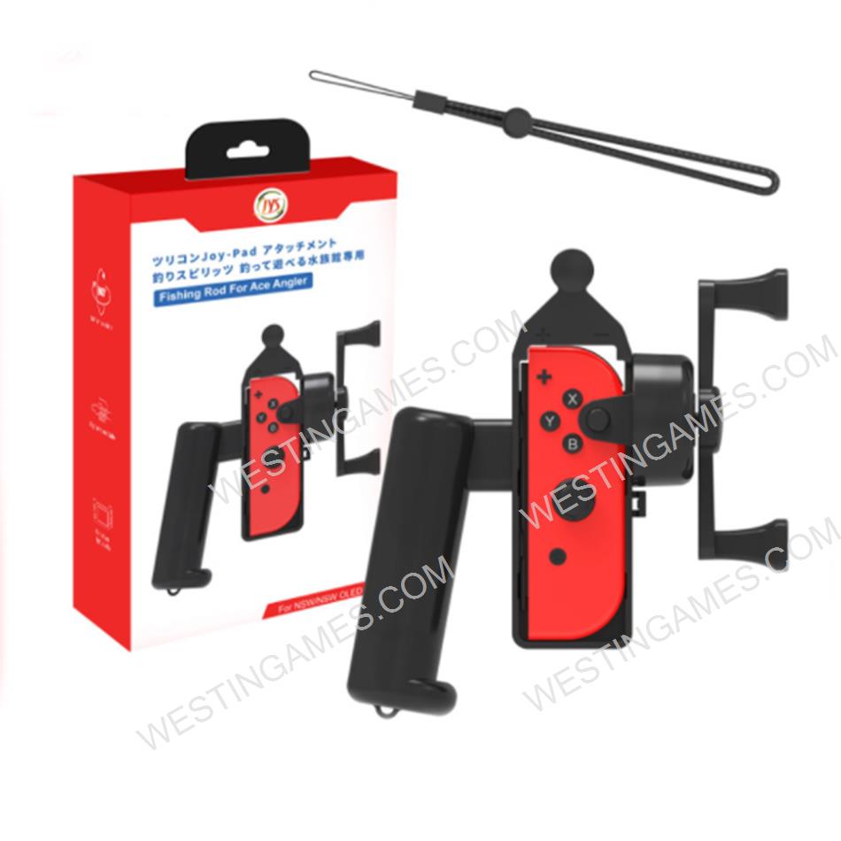 Left and Right Small Handle Body Sense Fishing Rod Suitable for Switch/OLED Ace Angler Aquarium Games