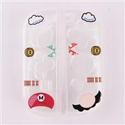 Soft Clear tpu+PC Grip Case and Ergonomic Shock-Absorption Flip Cover for switch OLED - Mario 02