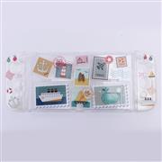 Soft Clear tpu+PC Grip Case and Ergonomic Shock-Absorption Flip Cover for switch OLED - Stamp