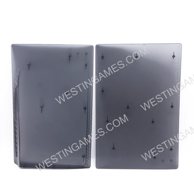 Replacement Housing Case Faceplate Cover for PS5 UHD System - Clear Black