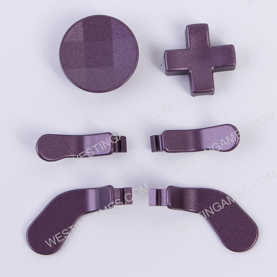 4 Paddles Buttons with 2 D-pad Set Replacement Parts for XBOX ONE Elite 1 and 2 Controller Purple