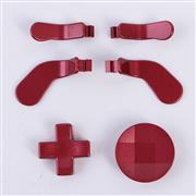 4 Paddles Buttons with 2 D-pad Set Replacement Parts for XBOX ONE Elite 1 and 2 Controller Red