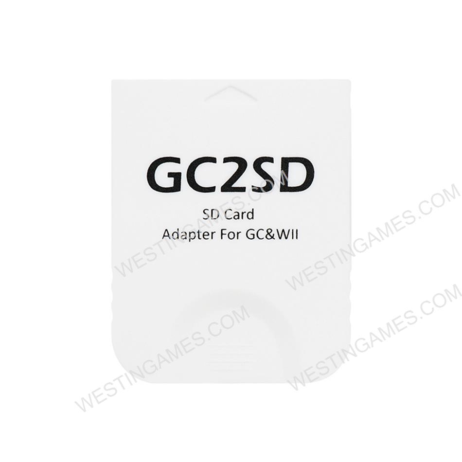GC2SD GC To SD Card Adapter Memory TF Card Adapter SD Card Reader For NGC and Wii Game Console White