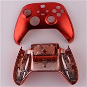 Replacement Mirror Chrome Top and Bottom Housing Shell Case for XBOX Series Controller - Red 04