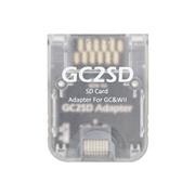 GC2SD GC To SD Card Adapter Memory TF Card Adapter SD Card Reader For NGC and Wii Game Console Clear