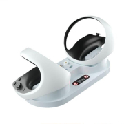 Dual Fast Charger USB Fast Charging Charger Dock Station With LED Indicator for PS VR2 Gamepad Controller