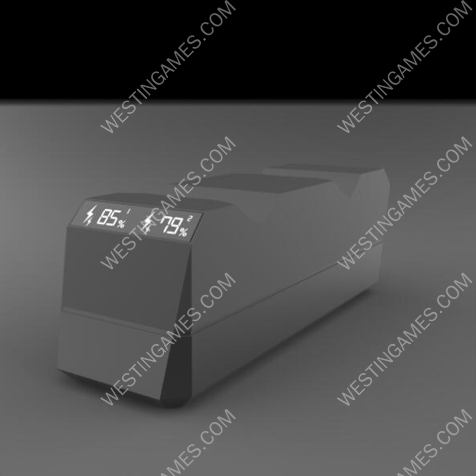 Dual Charging Fast Charger Dock Station with LED Screen for PS5 Controller Black