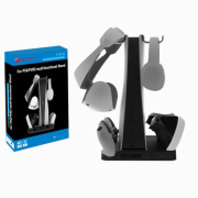Multi-Functional Charging Station Dock Station Helmet Earphones Storage Stand for PS5 and PSVR2