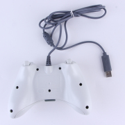 USB 2.0 X360 Shape Dual Shock Vibration Gamepad Controller for PC / Desktop / Laptop - White 04
