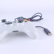USB 2.0 X360 Shape Dual Shock Vibration Gamepad Controller for PC / Desktop / Laptop - White 05