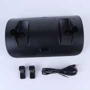 Charging Dock Charging Stand with LED Light and Type-c USB Cable for PSVR 2 Controllers Black