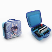 Travel Protective Carrying Case Storage Bag for Nitendo Switch OLED Console and Accessoires - Blue Angel rabbit