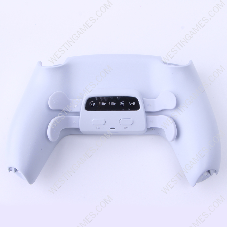 4 Back Button Plus Programmable User-defined Mapping Three Gear Continuous Transmission Rear Key For PS5 BDM-010/020 Gamepad Controller White