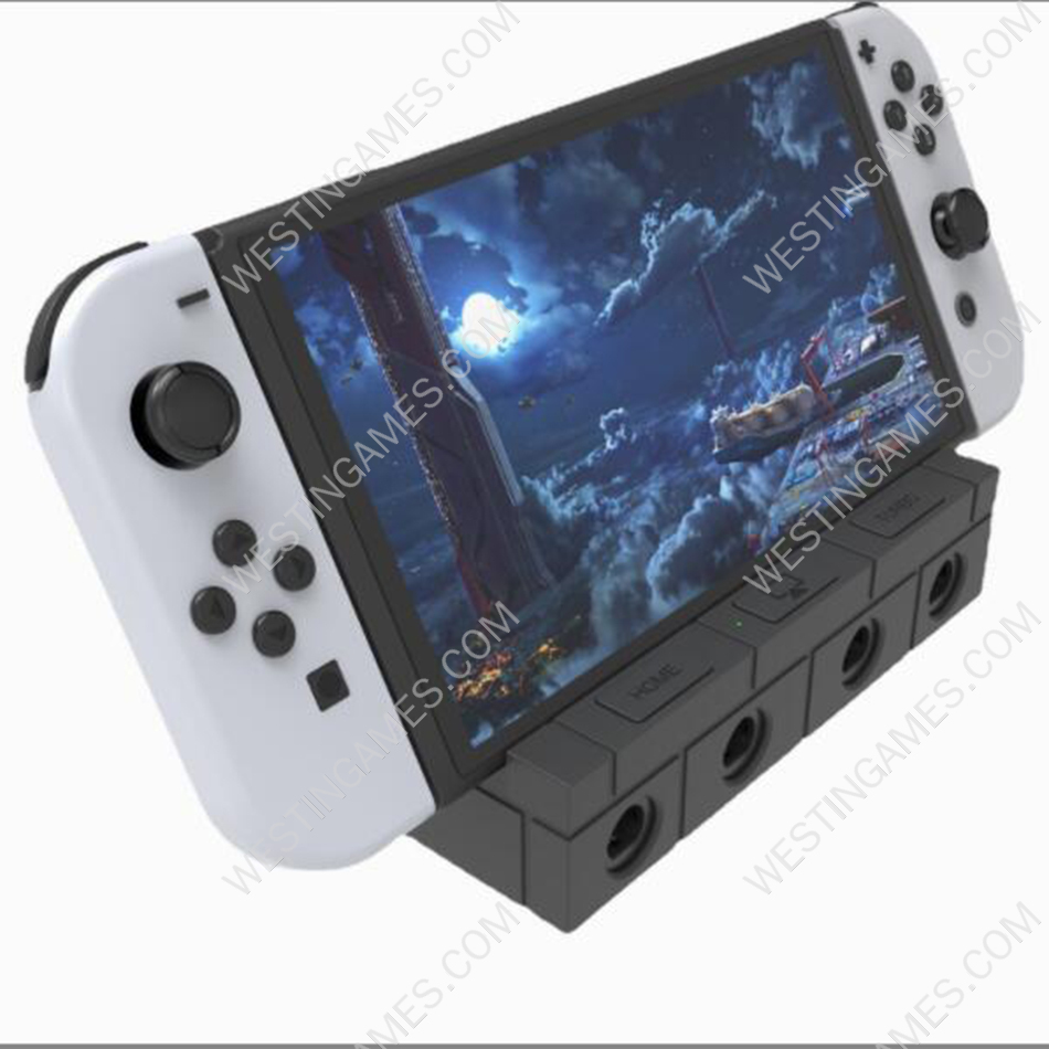 HDMI Adapter TV Video Converter Dock with NGC Joypad Adapter for NS Switch and OLED Console