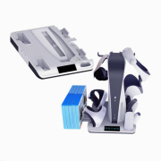 Multi-Functional Charging Station Dock Station Helmet Earphones Storage Stand with Disc Storage Rack for PS5 and PSVR2
