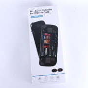 Game Console Case Soft Silicone Protective Cover Anti-Scratch Shockproof with Analog Grip for Steam Deck - Black 05