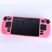 Game Console Case Soft Silicone Protective Cover Anti-Scratch Shockproof with Analog Grip for Steam Deck - Pink 03