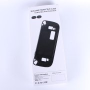 Game Console Case Soft Silicone Protective Cover Anti-Scratch Shockproof with Analog Grip for Steam Deck - Red 06