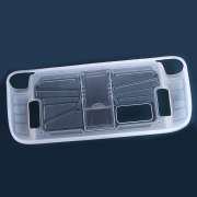 Comfortable PC Frame + tpu Grip Case and Ergonomic Shock-Absorption Cover for Steam Deck Clear