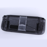 Comfortable PC Frame + tpu Grip Case and Ergonomic Shock-Absorption Cover for Steam Deck Black+Clear 04