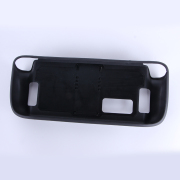 Comfortable PC Frame + tpu Grip Case and Ergonomic Shock-Absorption Cover for Steam Deck Black