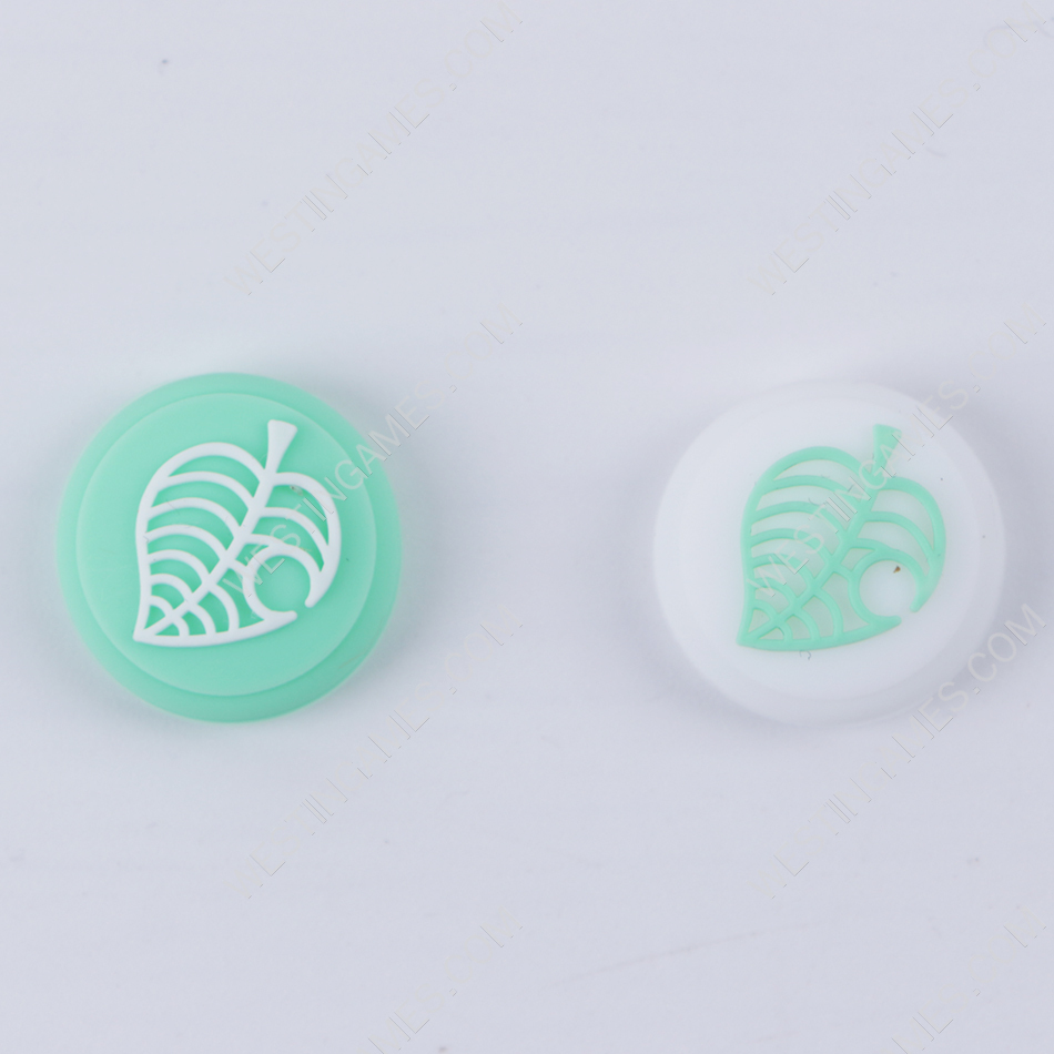 New 2in1 Thumb Grips Analog Caps Silicone Rubber For NS switch Joy-con - Animal Crossing