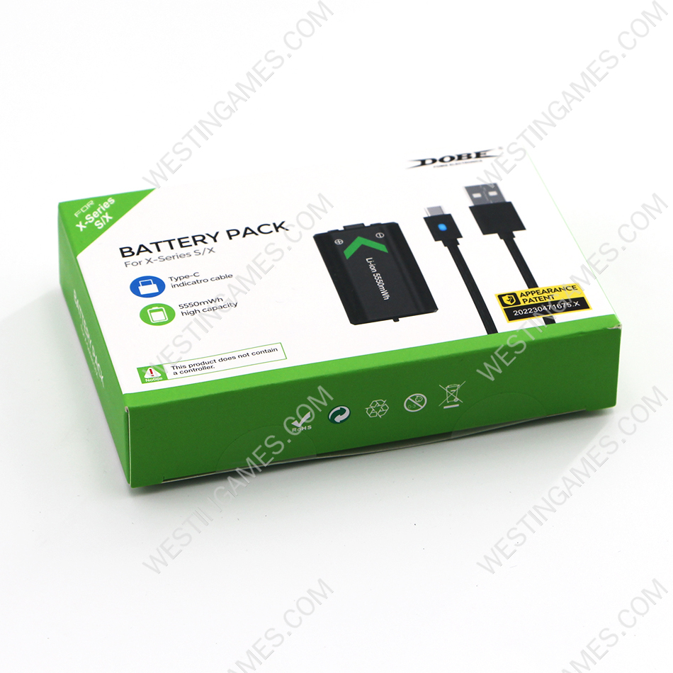 Play and Charge Rechargeable 5500mAh Battery with 3m Charging Cable for XBOX Series S/X Controller