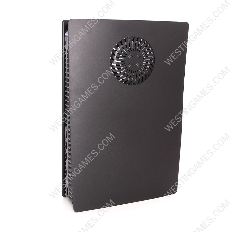 Replacement Housing Case Faceplate Cover with Vented Circle Design for PS5 HUD System - Black