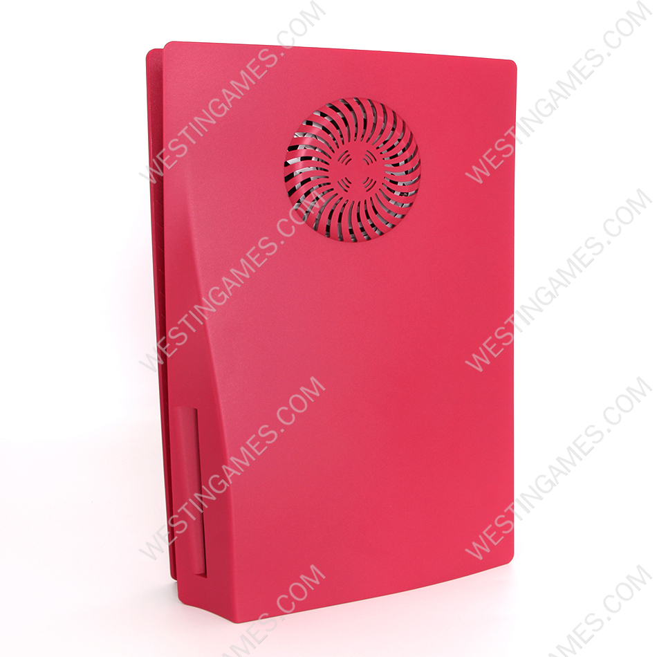 Replacement Housing Case Faceplate Cover with Vented Circle Design for PS5 HUD System - Cosmic Red