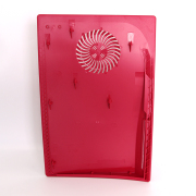 Replacement Housing Case Faceplate Cover with Vented Circle Design for PS5 HUD System - Cosmic Red 04