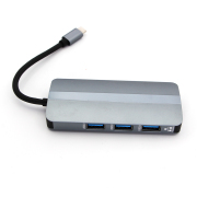 6in1 Docking Station Quick Transmission Multi-purpose Plug Play Gigabit Network USB3.0 USB2.0 TF/SD-card Hub for Laptop Switch and Steam Deck 06