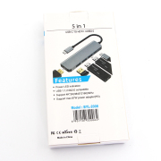 5in1 Docking Station Quick Transmission Multi-purpose Plug Play USB3.0 USB2.0 TF/SD-card Hub for Laptop Switch and Steam Deck 02