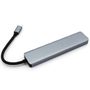 7in1 Docking Station Quick Transmission Multi-purpose Plug Play Gigabit Network 100mbps TYPE-C USB3.0 USB2.0 TF/SD-card Hub for Laptop Switch and Steam Deck 06