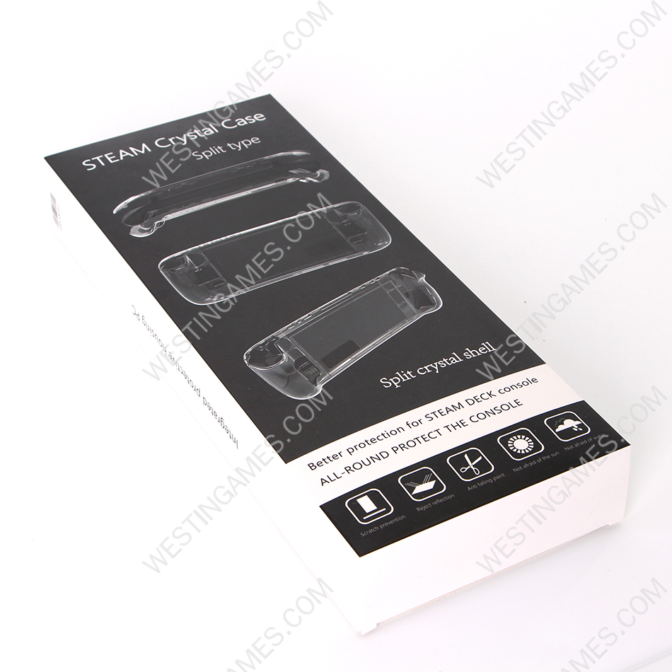 Transparent Crystal Protecting Cover Case for Steam deck Console