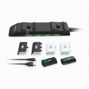 Dual Gamepad Charger with LED Display Wireless Gamepad Charger with 2 Battery 4800mah For Xbox Series and One/X/S