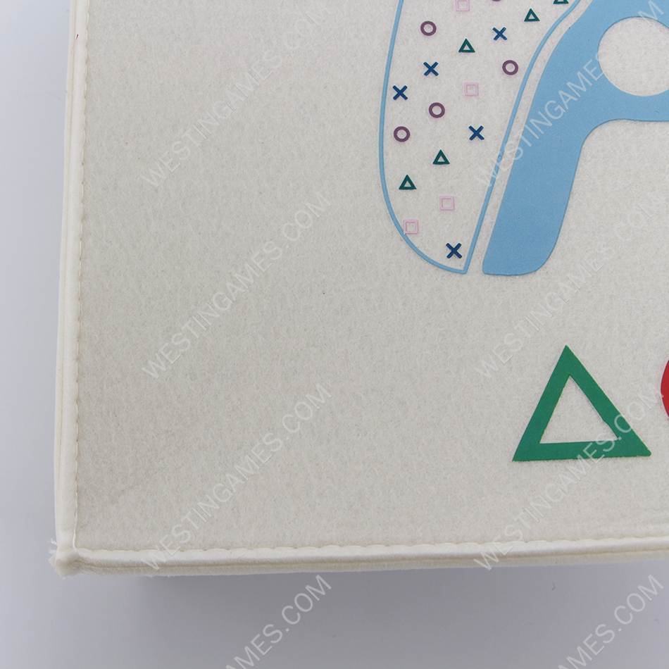 Horizontal White Protective Dust Prevent Cover Sleeve for PS5 Console - PS Logo 06