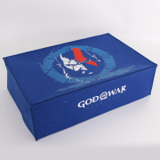 Horizontal Blue Protective Dust Prevent Cover Sleeve for PS5 Console - God of War