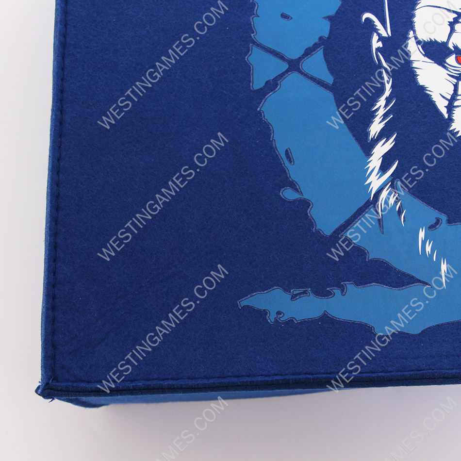 Horizontal Blue Protective Dust Prevent Cover Sleeve for PS5 Console - God of War 06
