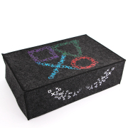 Horizontal Black Protective Dust Prevent Cover Sleeve for PS5 Console - BIg PS Logo