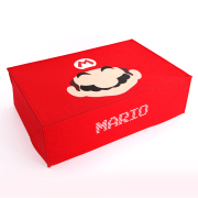 Horizontal Red Protective Dust Prevent Cover Sleeve for PS5 Console - Mario